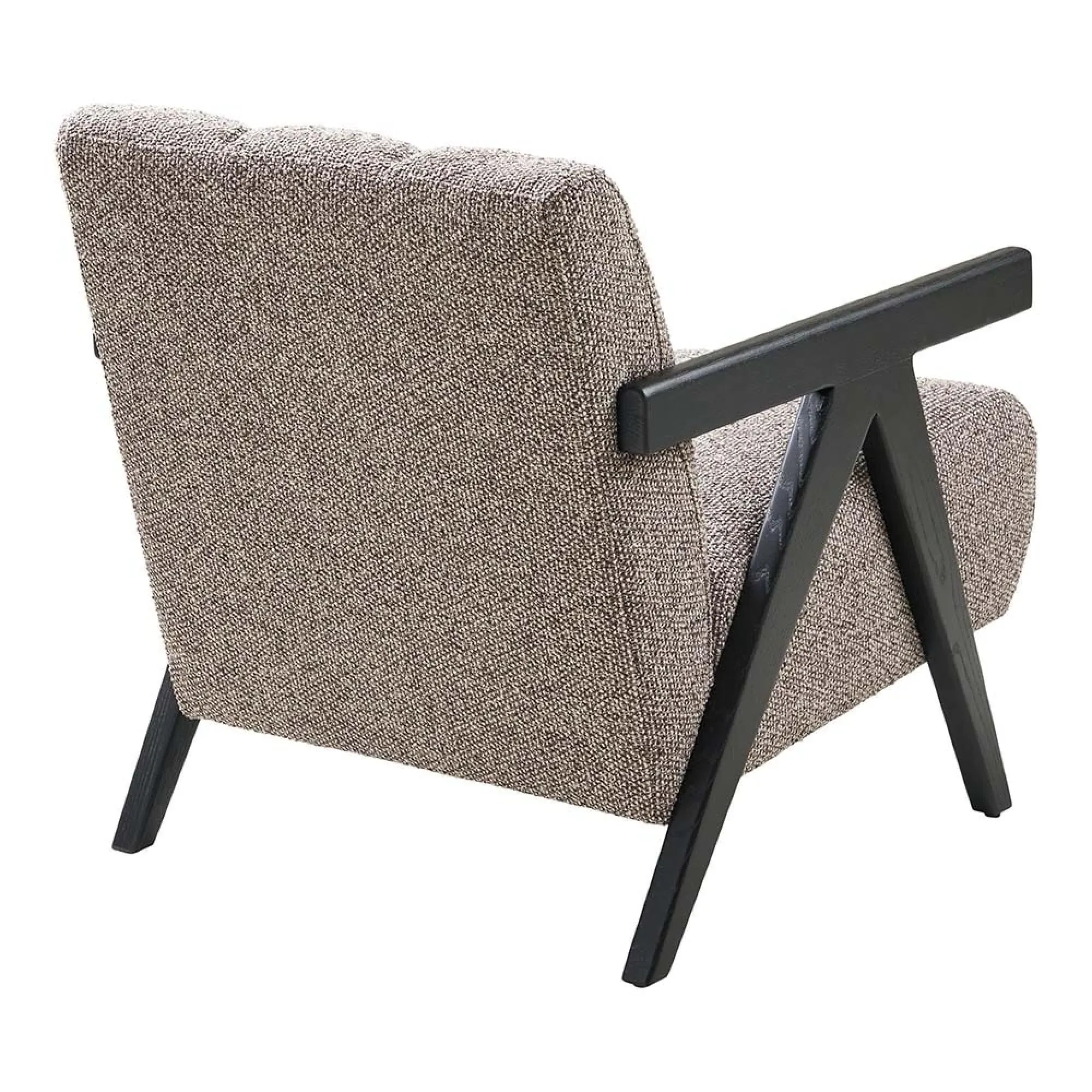 Florence Lounge Armchair - Brown, Fabric