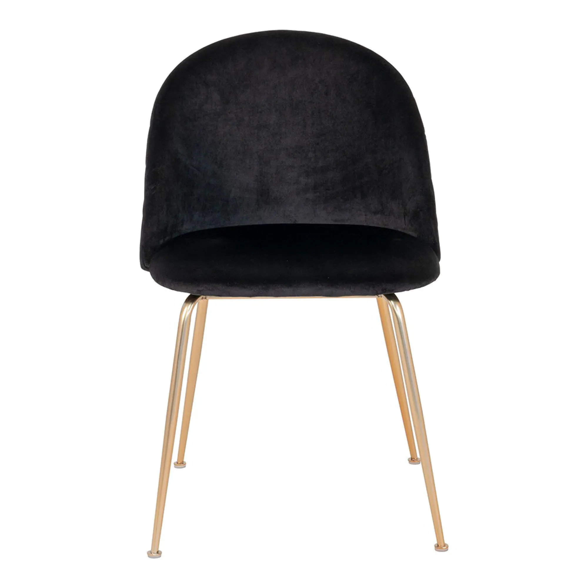 Geneve Dining Chair - Black, Velvet