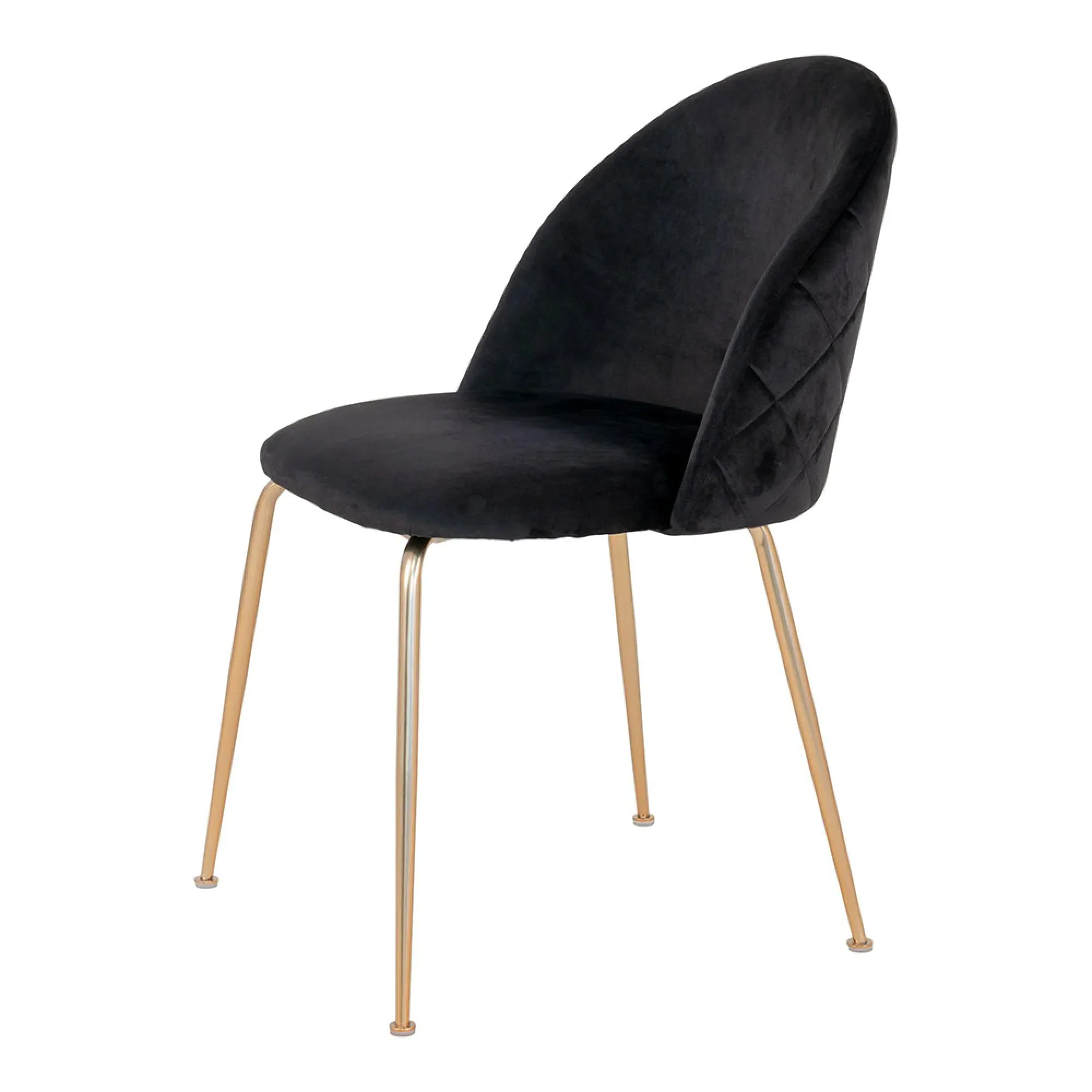 Geneve Dining Chair - Black, Velvet