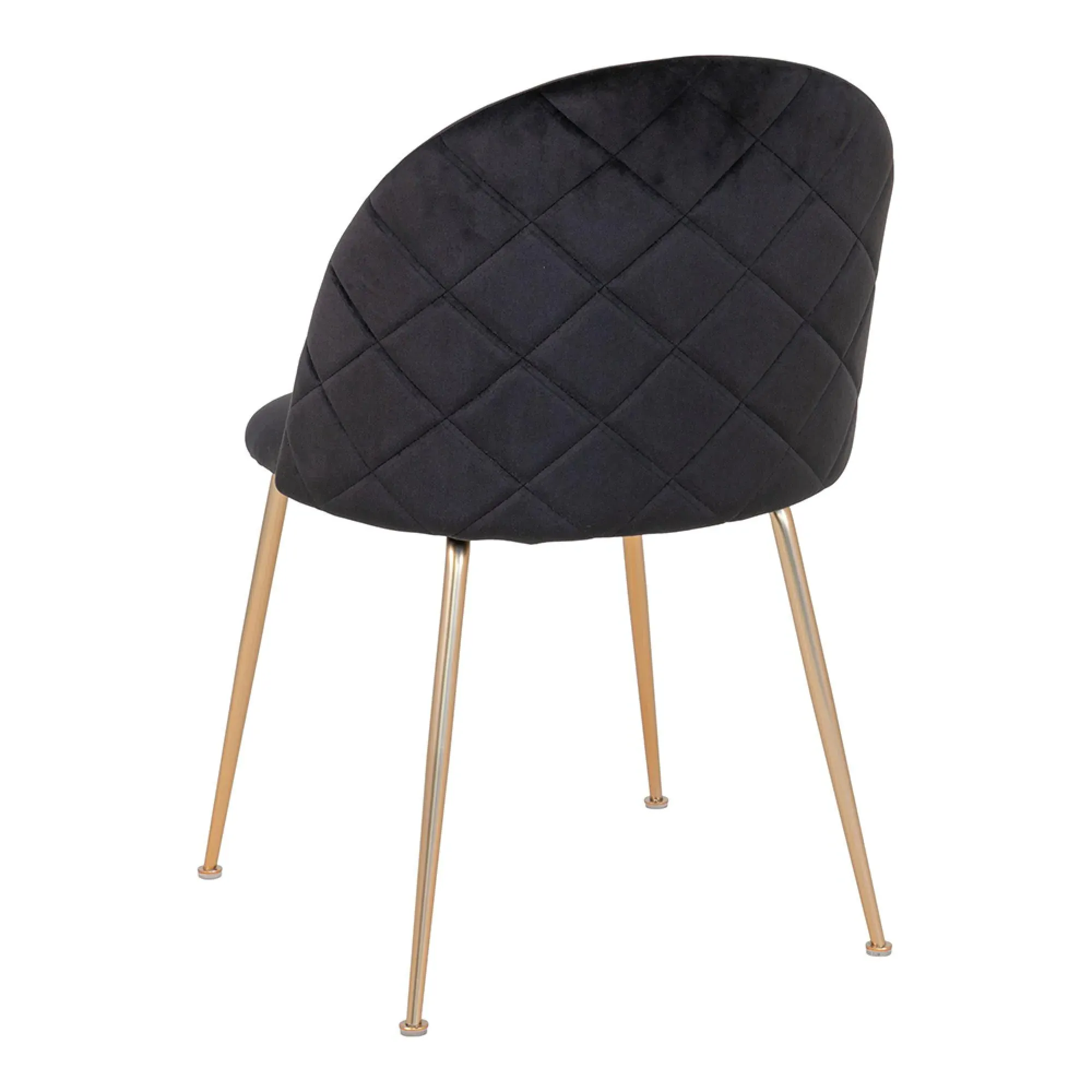 Geneve Dining Chair - Black, Velvet
