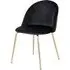 Geneve Dining Chair - Black, Velvet
