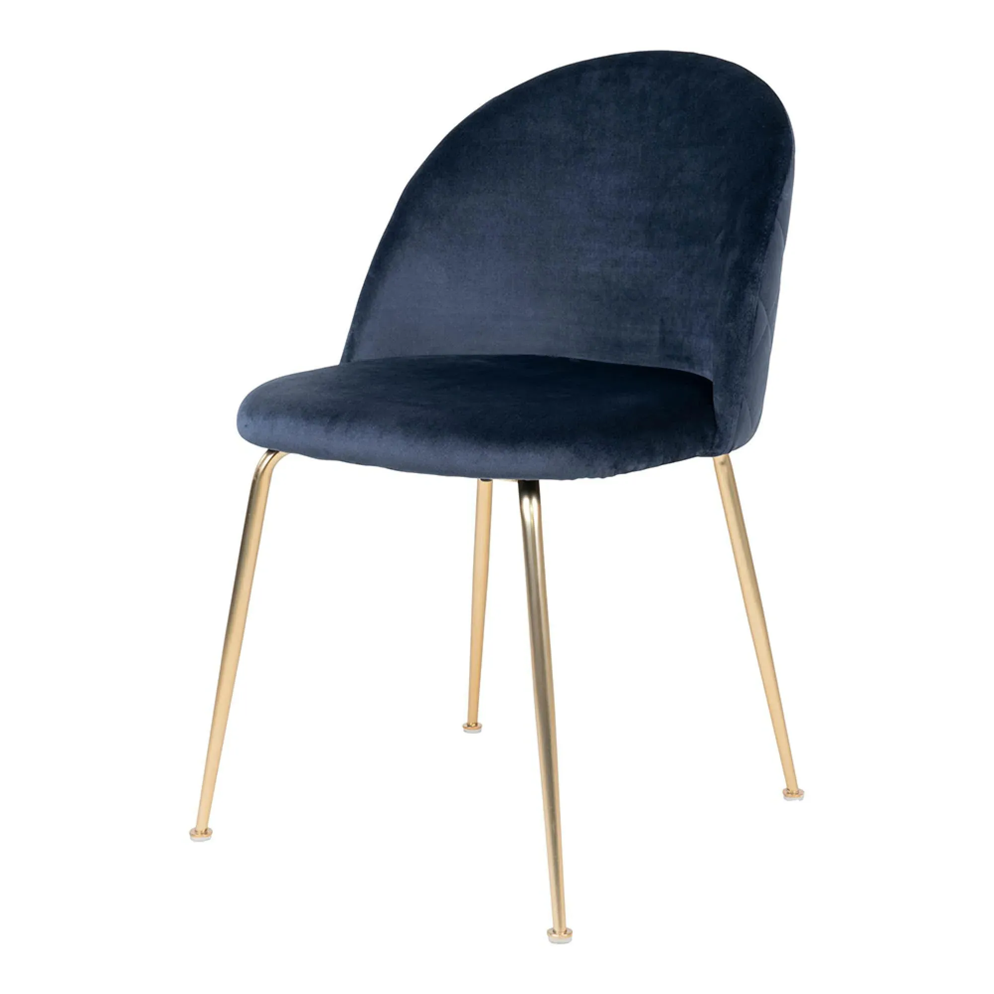 Geneve Dining Chair - Blue, Velvet