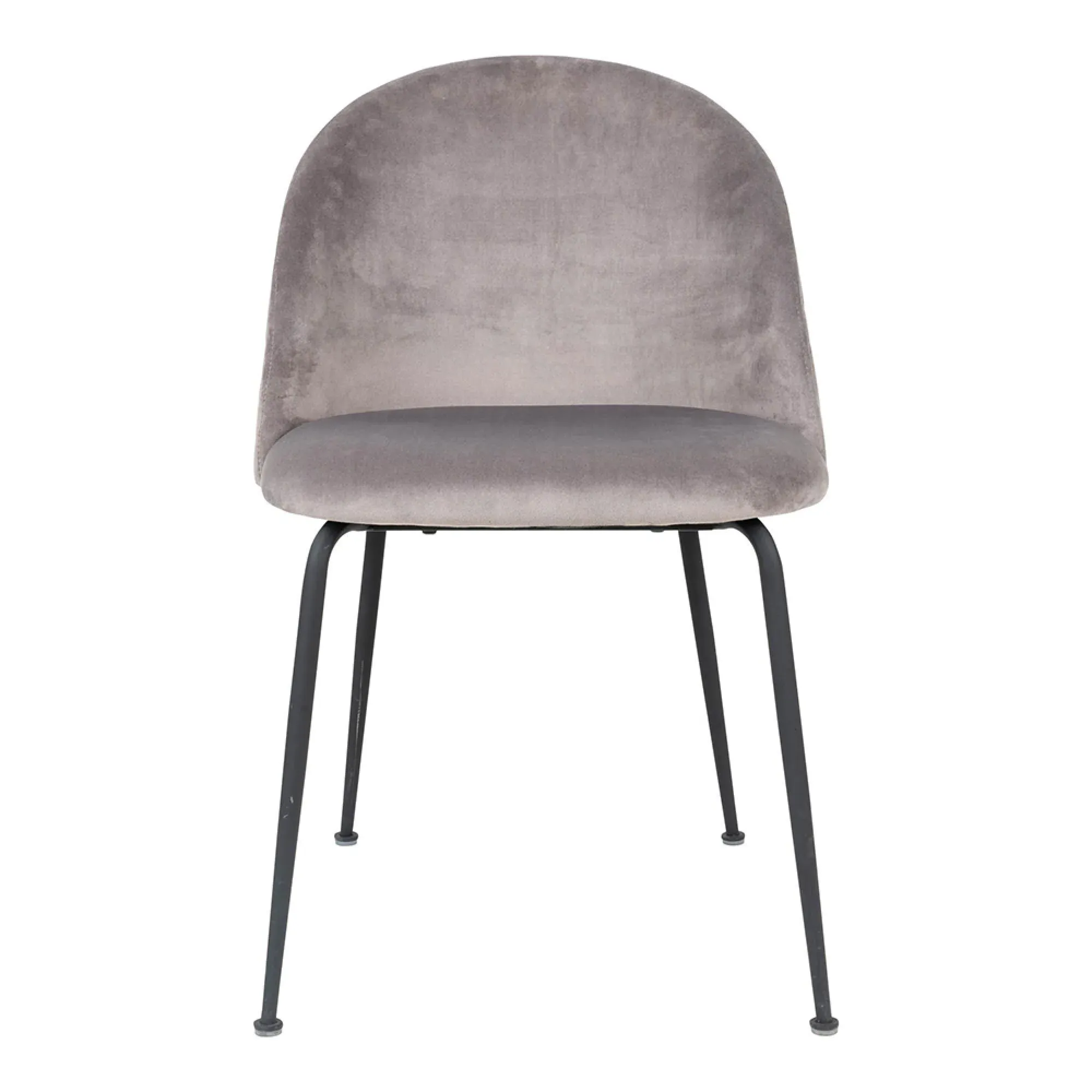 Geneve Dining Chair - Grey, Velvet