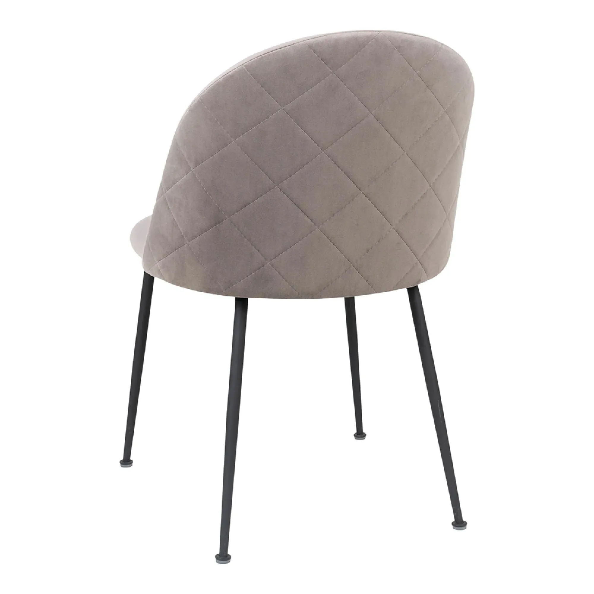 Geneve Dining Chair - Grey, Velvet