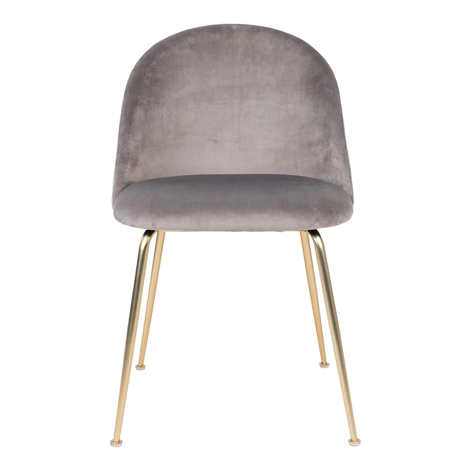 Geneve Dining Chair - Grey, Velvet