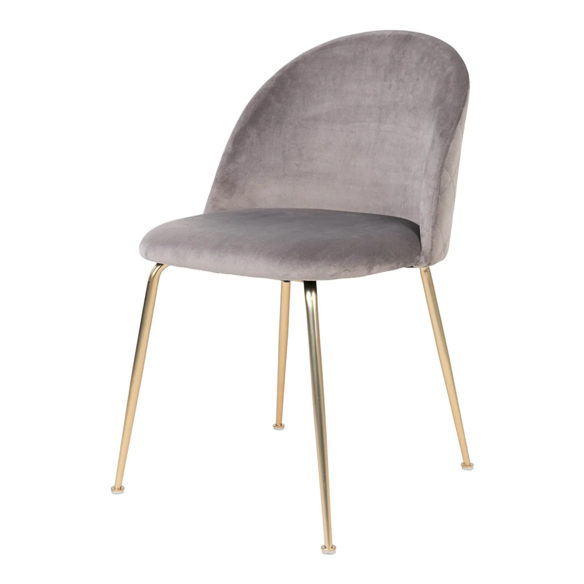 Geneve Dining Chair - Grey, Velvet