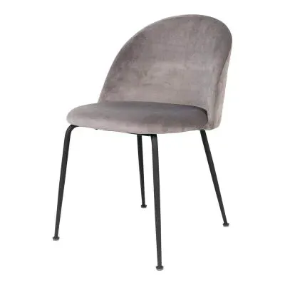 Geneve Dining Chair - Grey, Velvet image