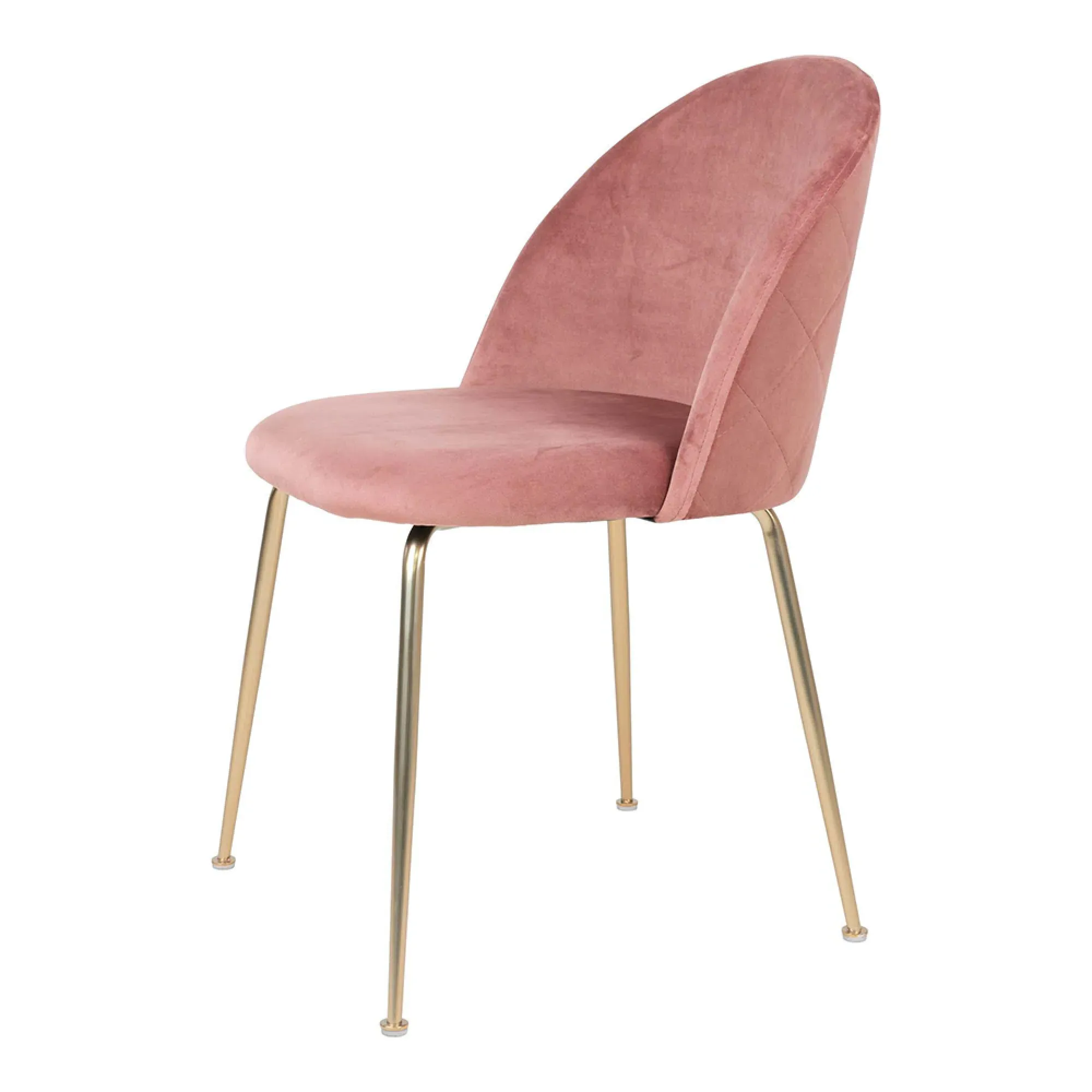Geneve Dining Chair Set of 2 - Rose, Velvet