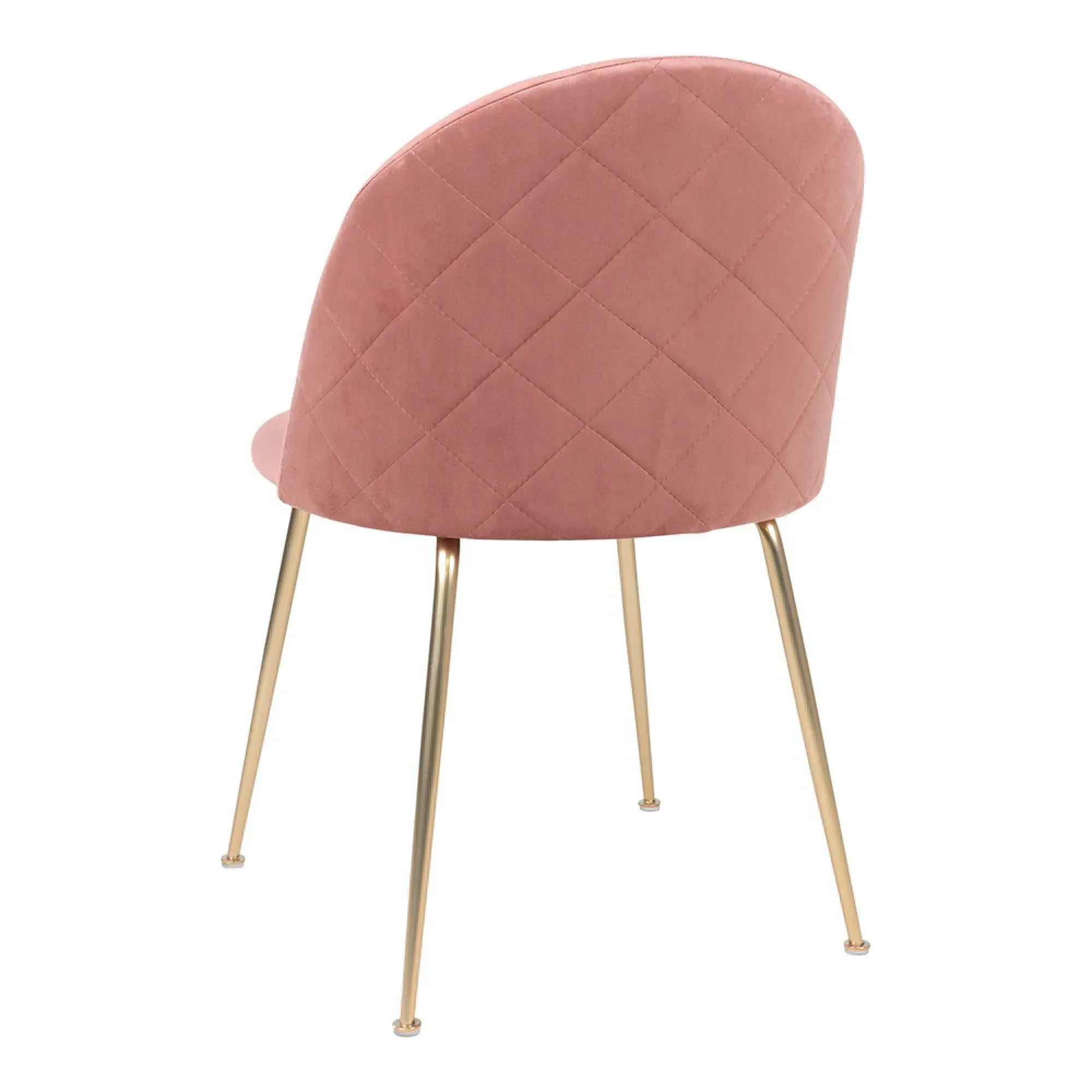 Geneve Dining Chair Set of 2 - Rose, Velvet