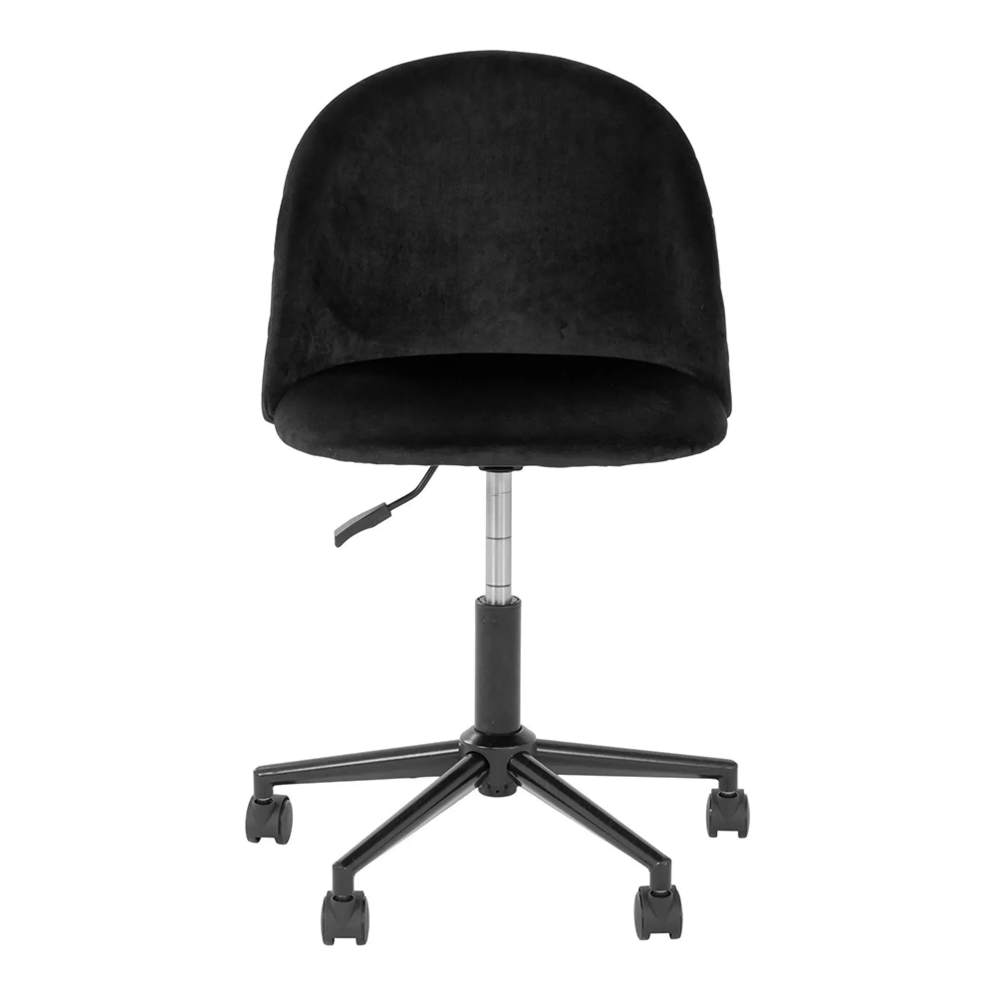 Geneve Swivel Office Chair - Black, Velvet