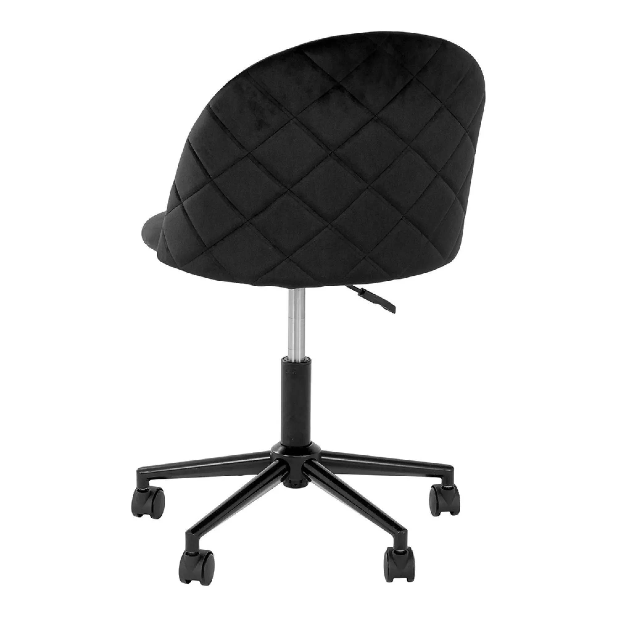 Geneve Swivel Office Chair - Black, Velvet