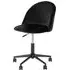 Geneve Swivel Office Chair - Black, Velvet
