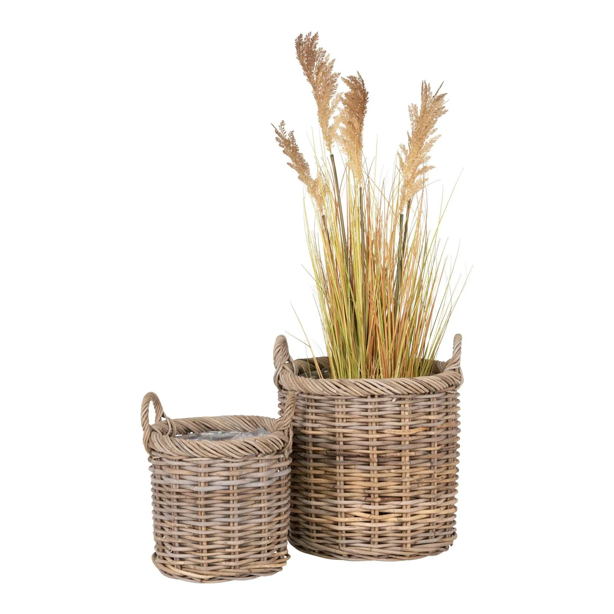 Gili Kubu Basket Set of 2 - Natural, Rattan