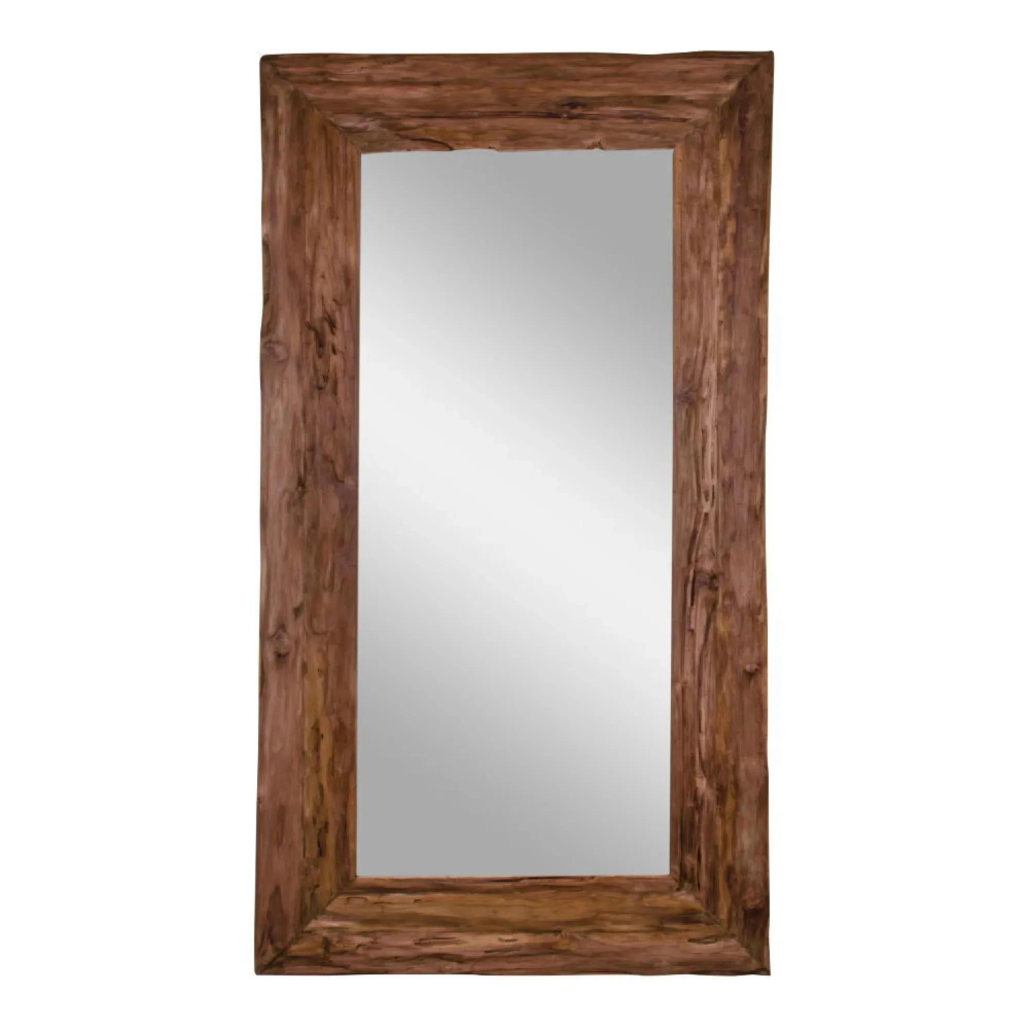 Granada Antique Mirror - Natural, Teak Wood