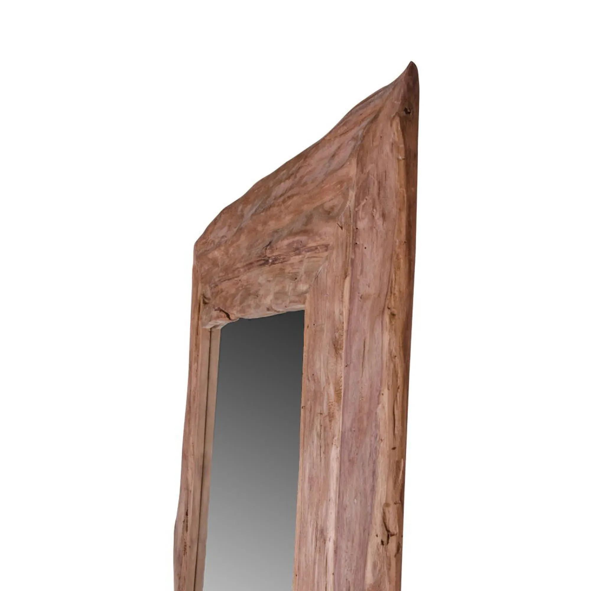 Granada Antique Mirror - Natural, Teak Wood