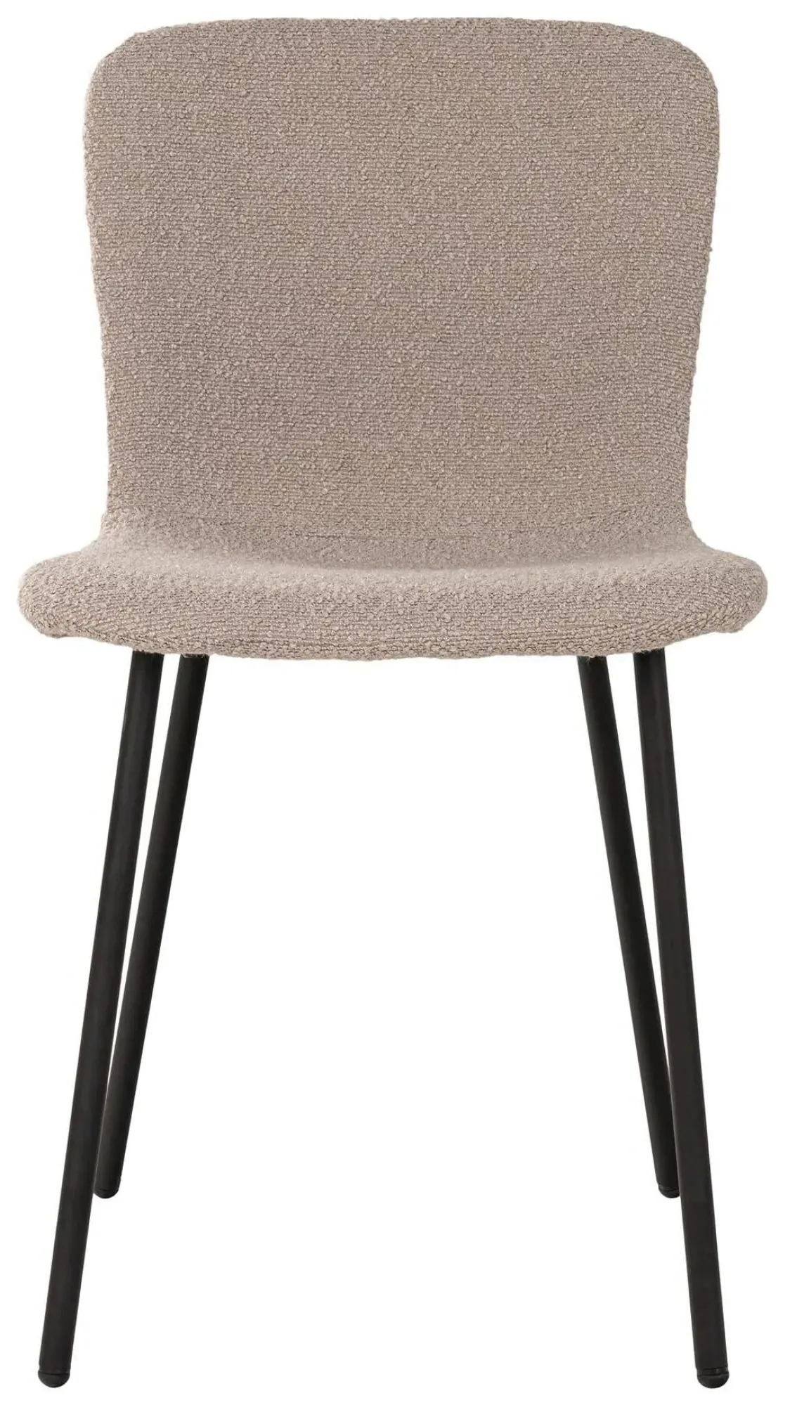 Halden Dining Chair - Beige, Boucle Fabric