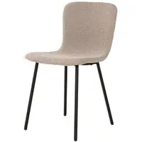 Halden Dining Chair - Beige, Boucle Fabric