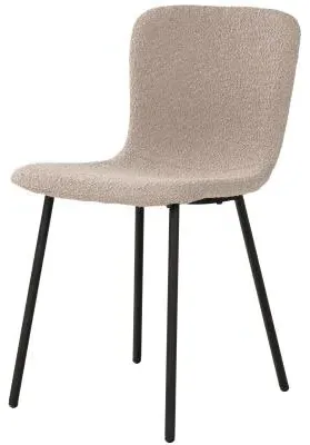Halden Dining Chair - Beige, Boucle Fabric image