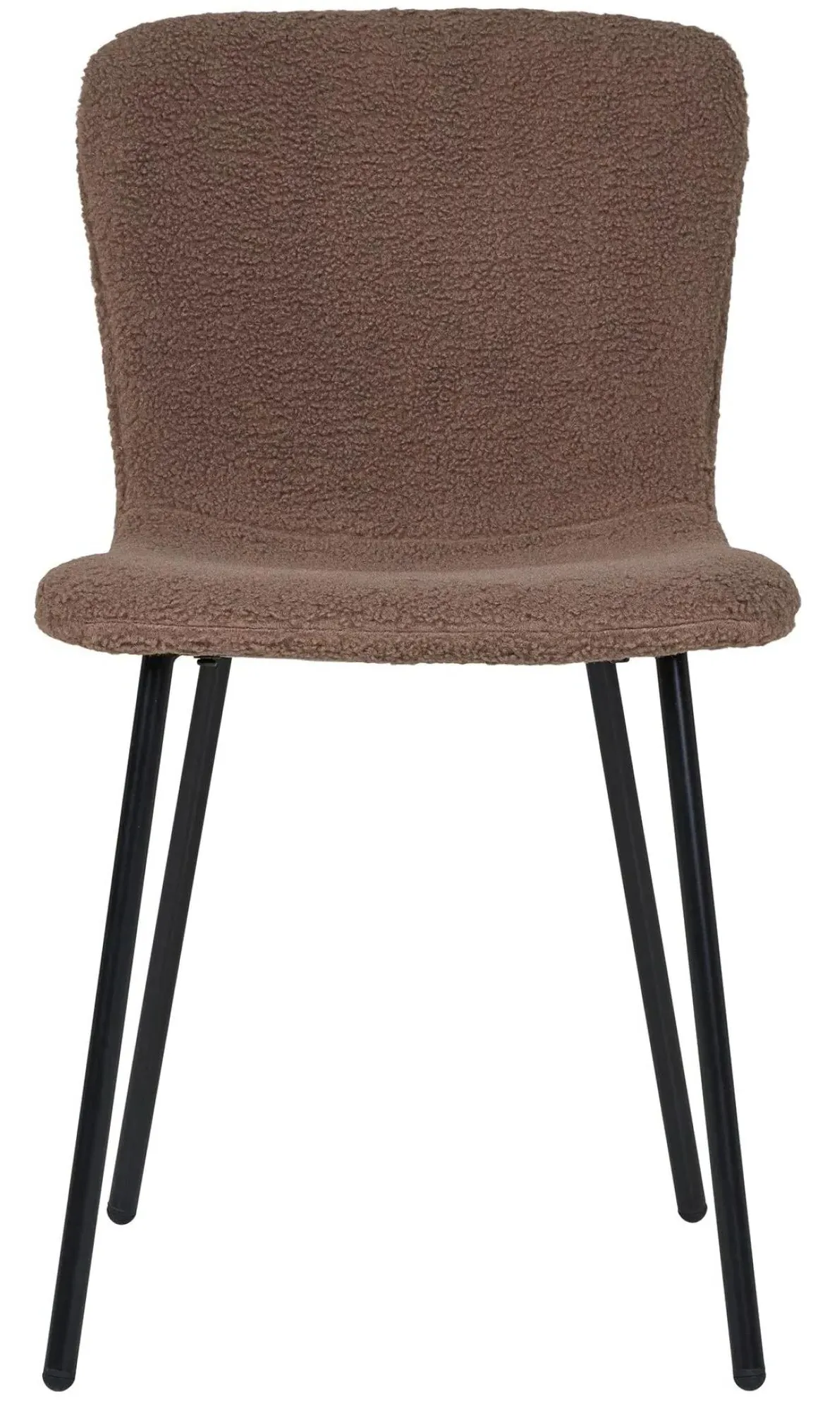 Halden Fabric Dining Chair - Dark Brown