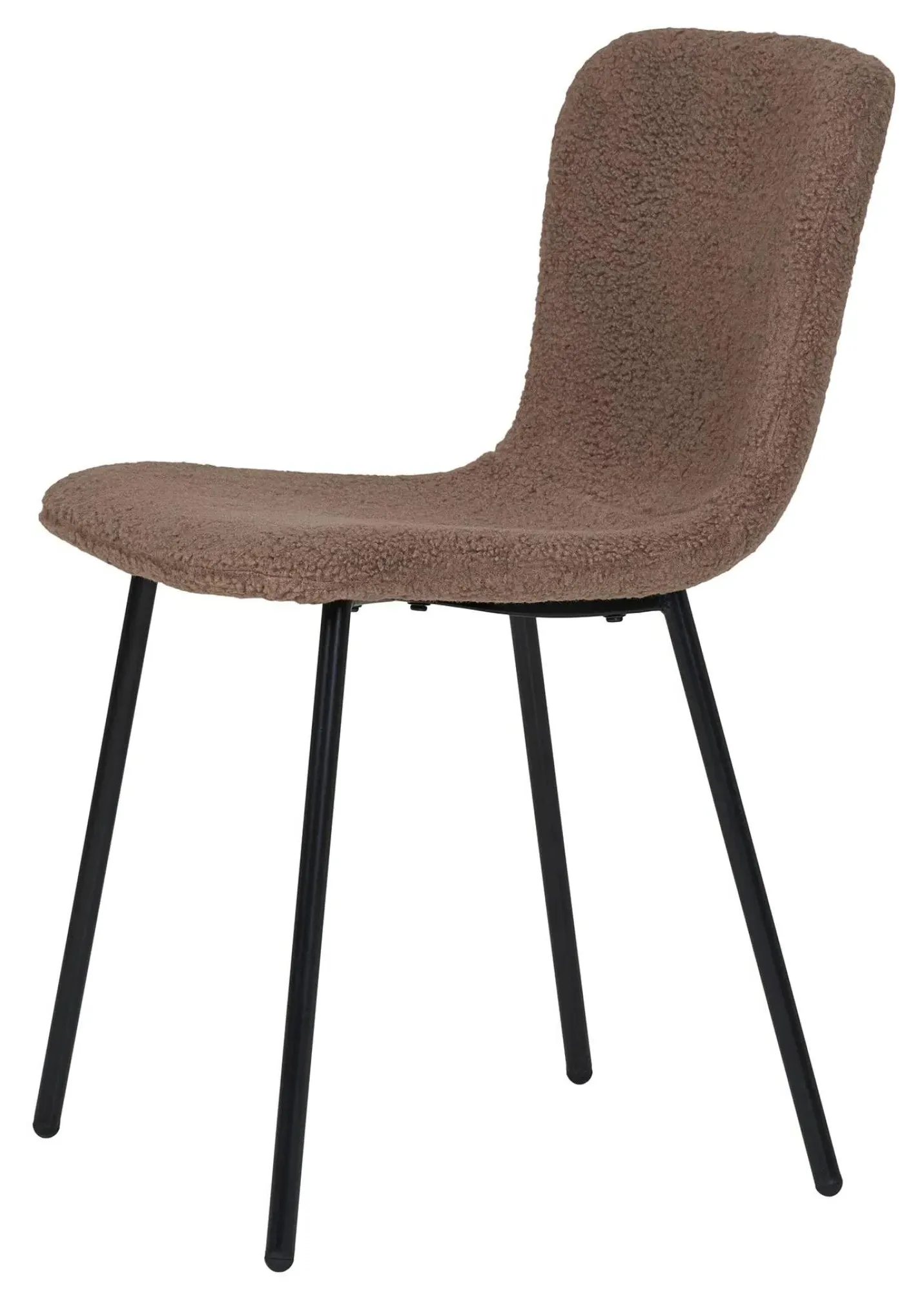 Halden Fabric Dining Chair - Dark Brown