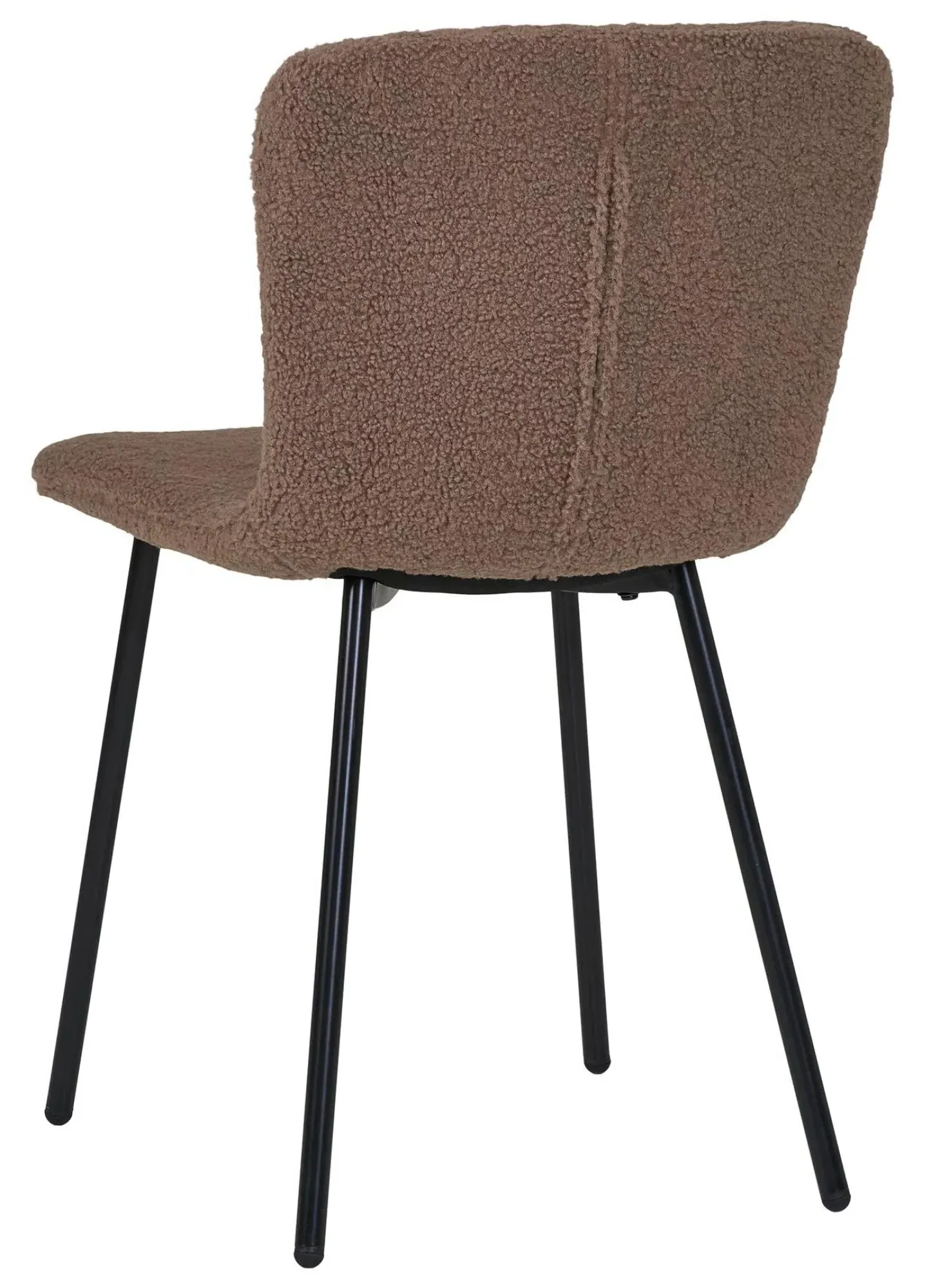 Halden Fabric Dining Chair - Dark Brown