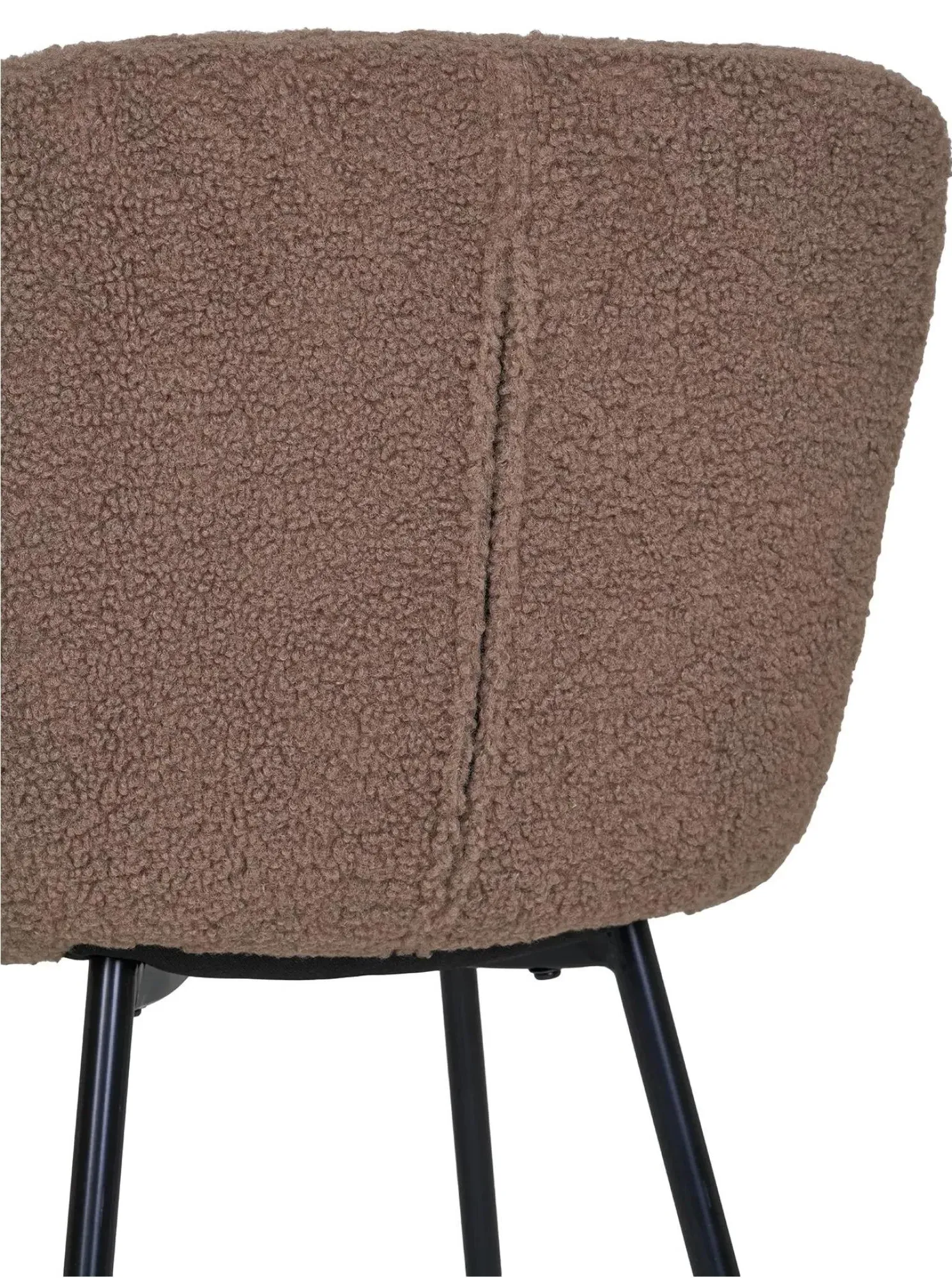 Halden Fabric Dining Chair - Dark Brown