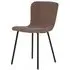 Halden Fabric Dining Chair - Dark Brown