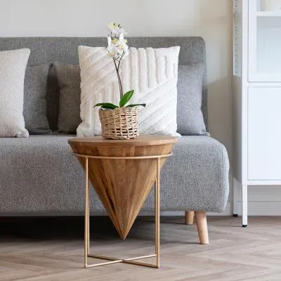 Hapur Round Coffee Table - Natural, Mango Wood image