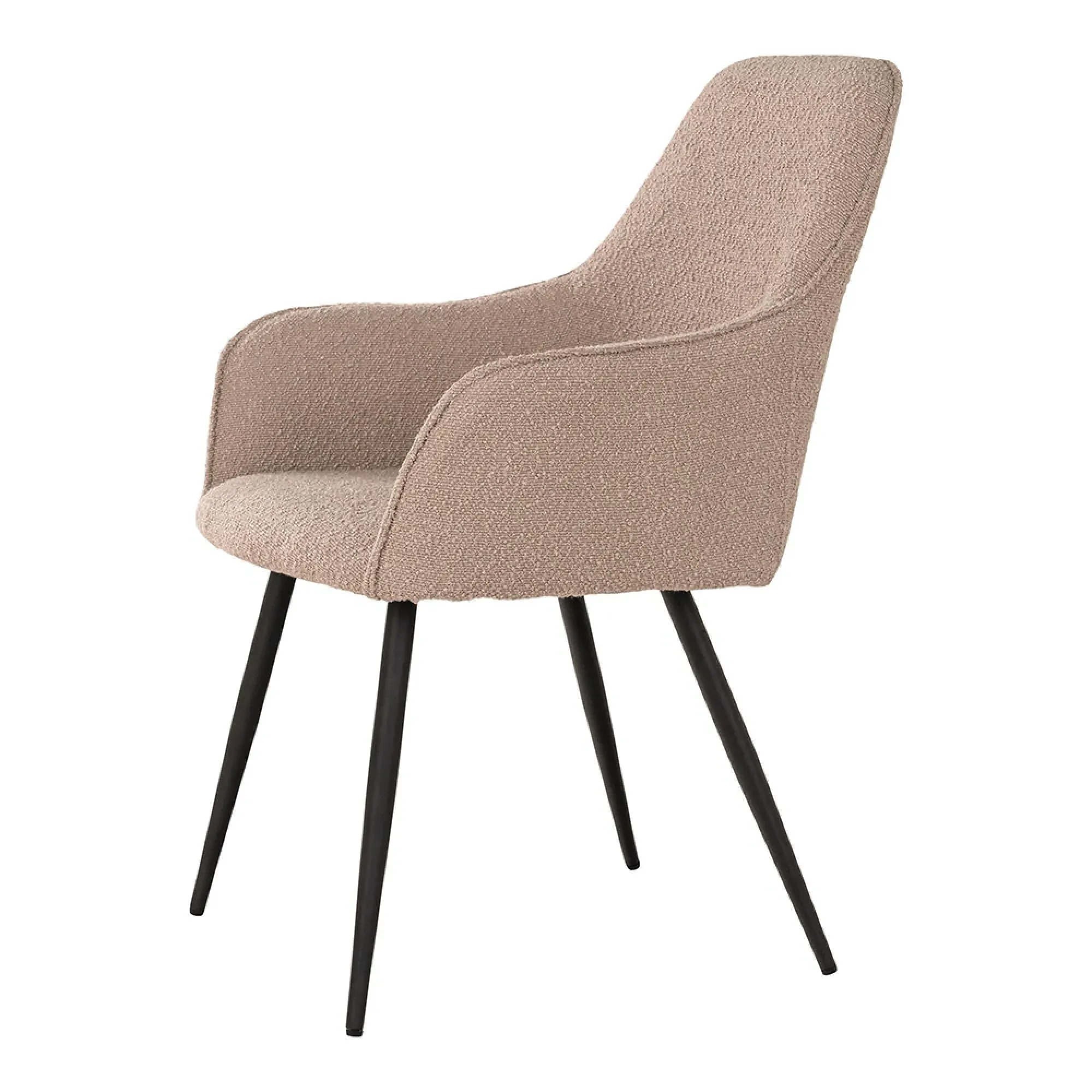 Harbo Dining Chair - Beige, Boucle