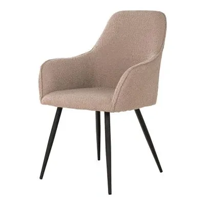 Harbo Dining Chair - Beige, Boucle image