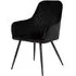 Harbo Dining Chair - Black, Velvet