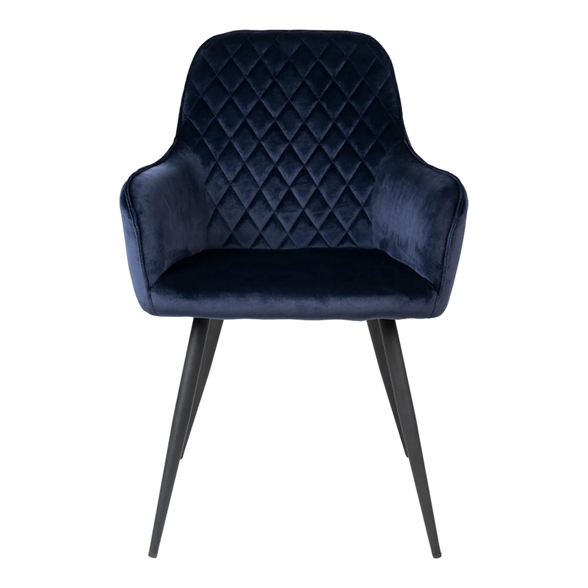 Harbo Dining Chair - Blue, Velvet