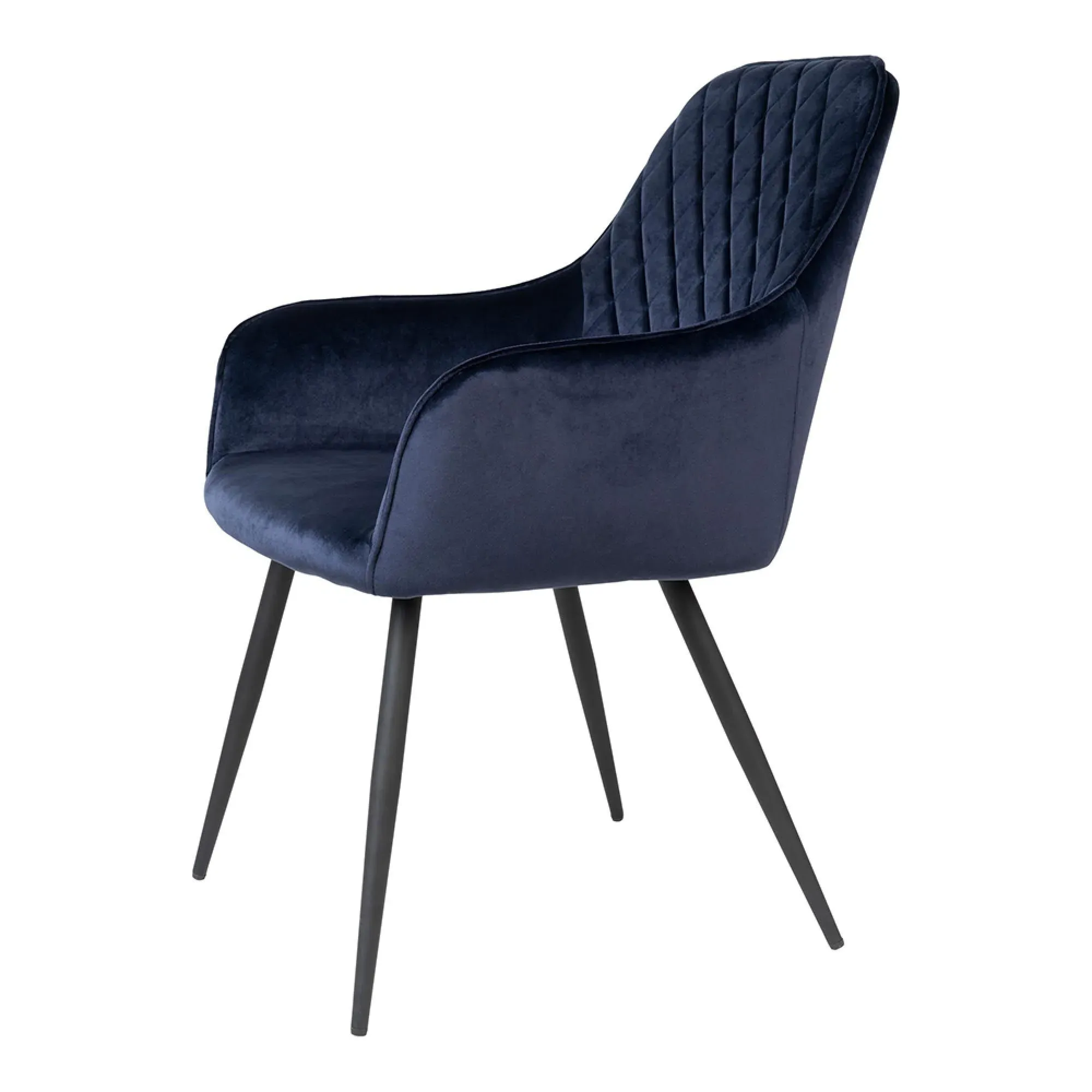 Harbo Dining Chair - Blue, Velvet