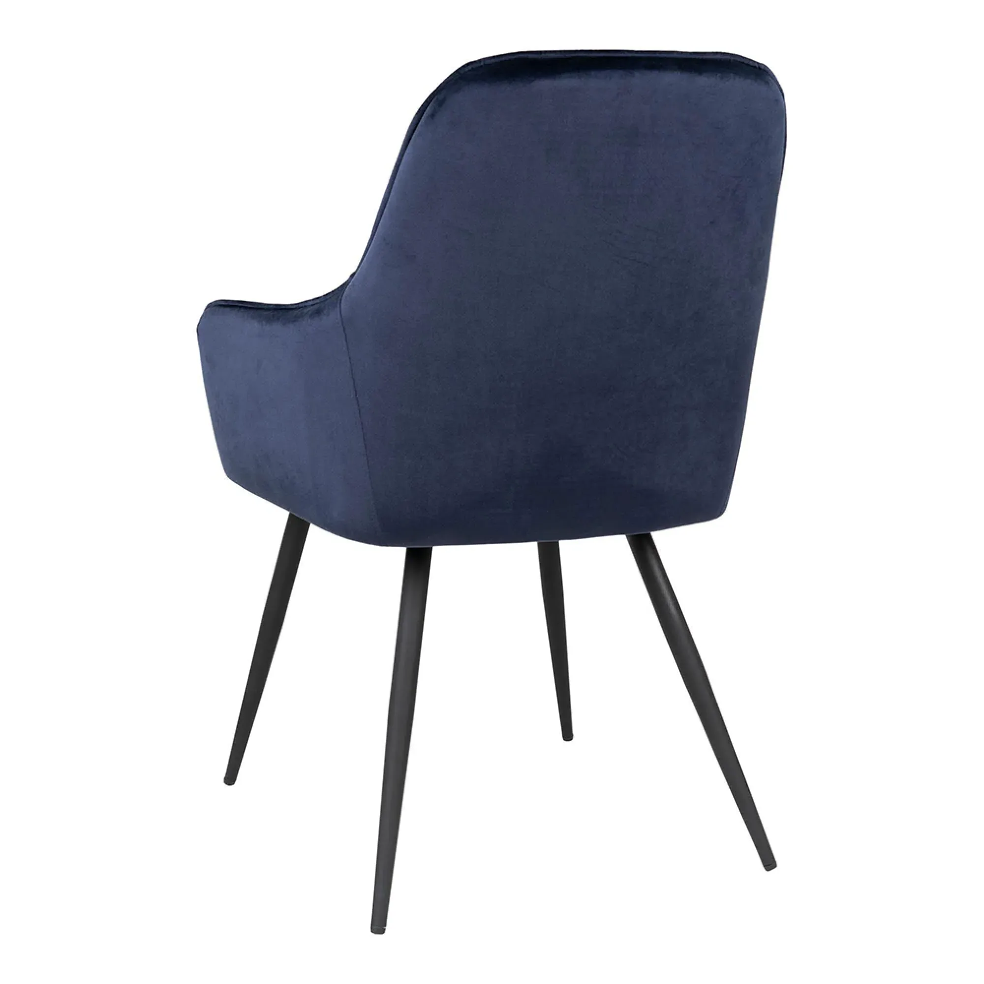 Harbo Dining Chair - Blue, Velvet
