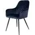 Harbo Dining Chair - Blue, Velvet