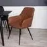 Harbo Dining Chair - Brown, Faux Leather