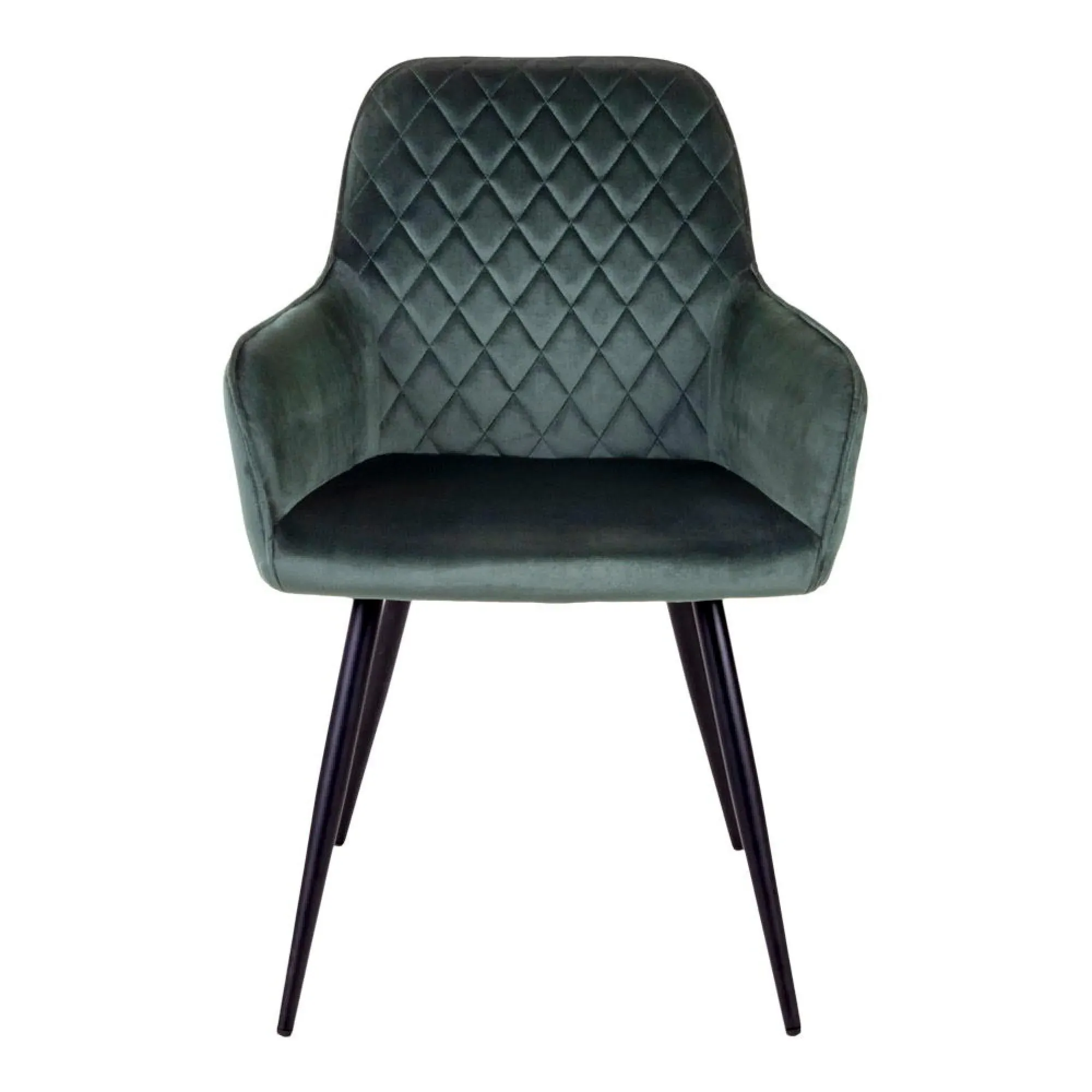 Harbo Dining Chair - Green, Velvet