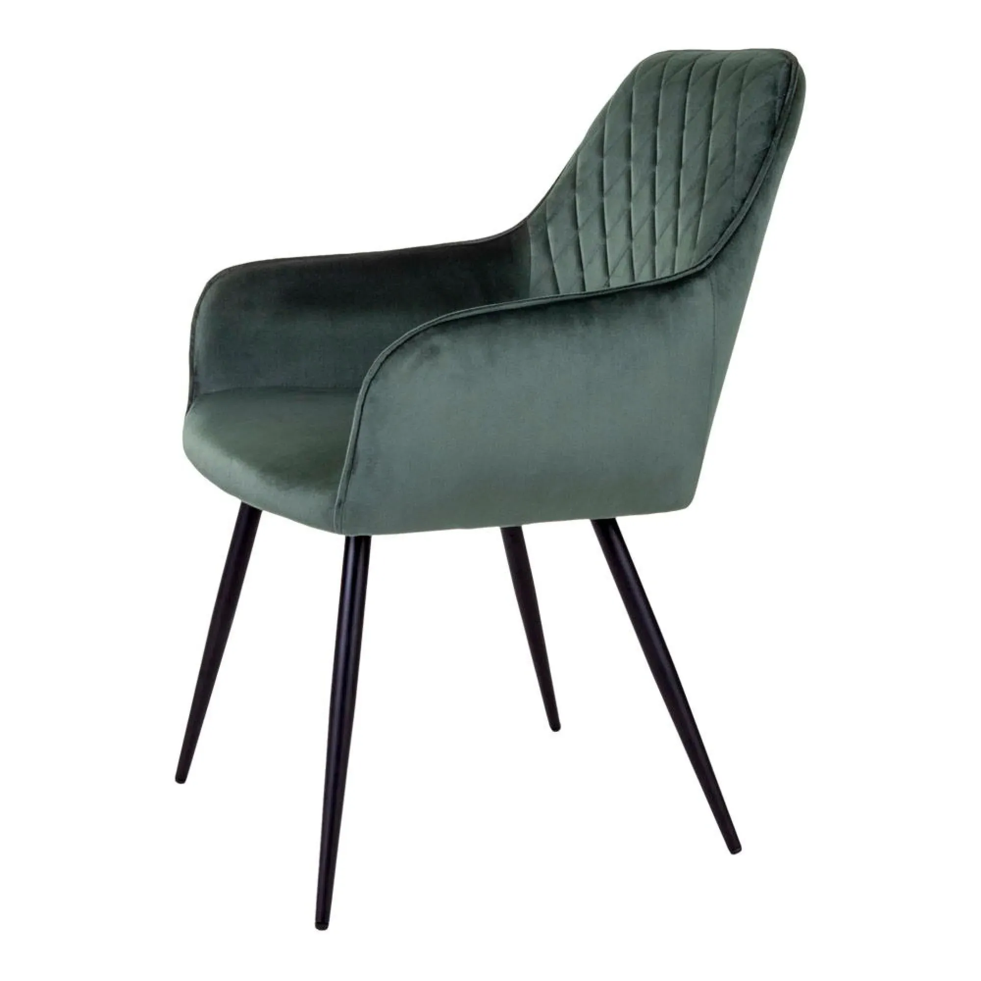 Harbo Dining Chair - Green, Velvet