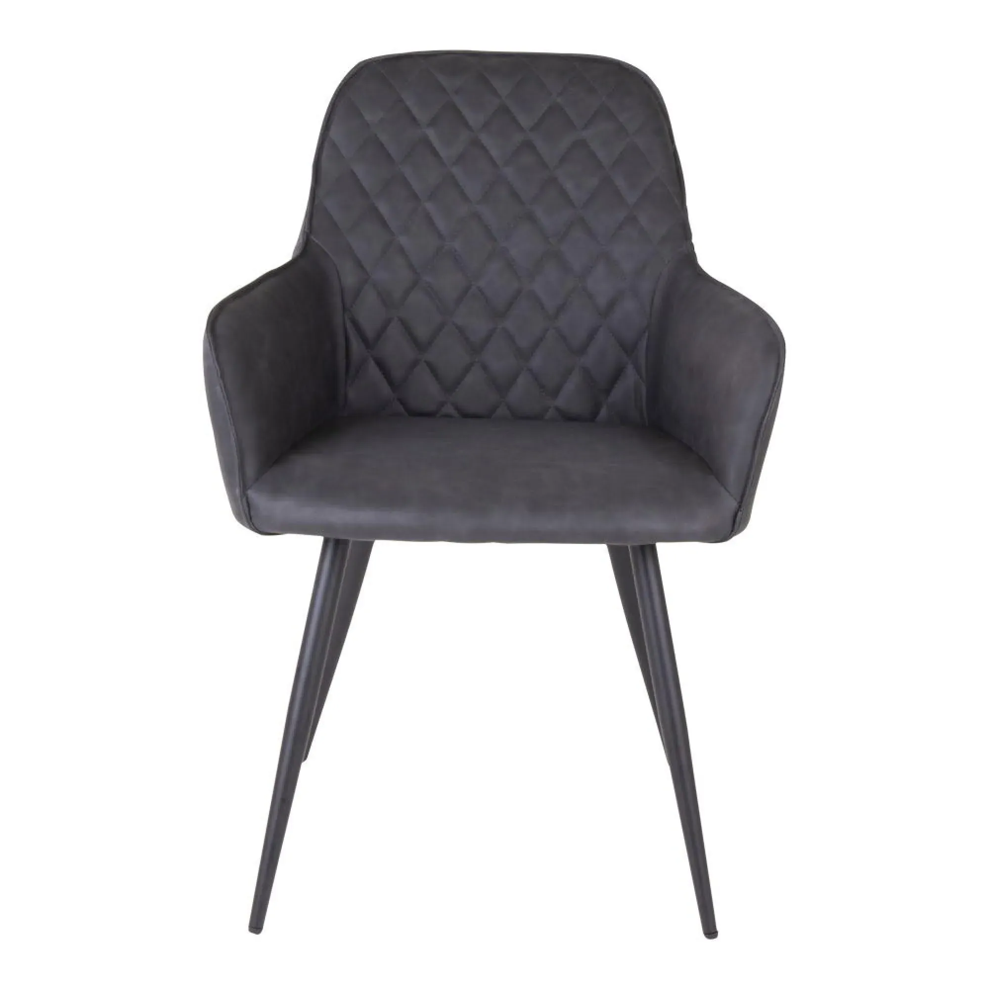 Harbo Dining Chair - Grey, Faux Leather