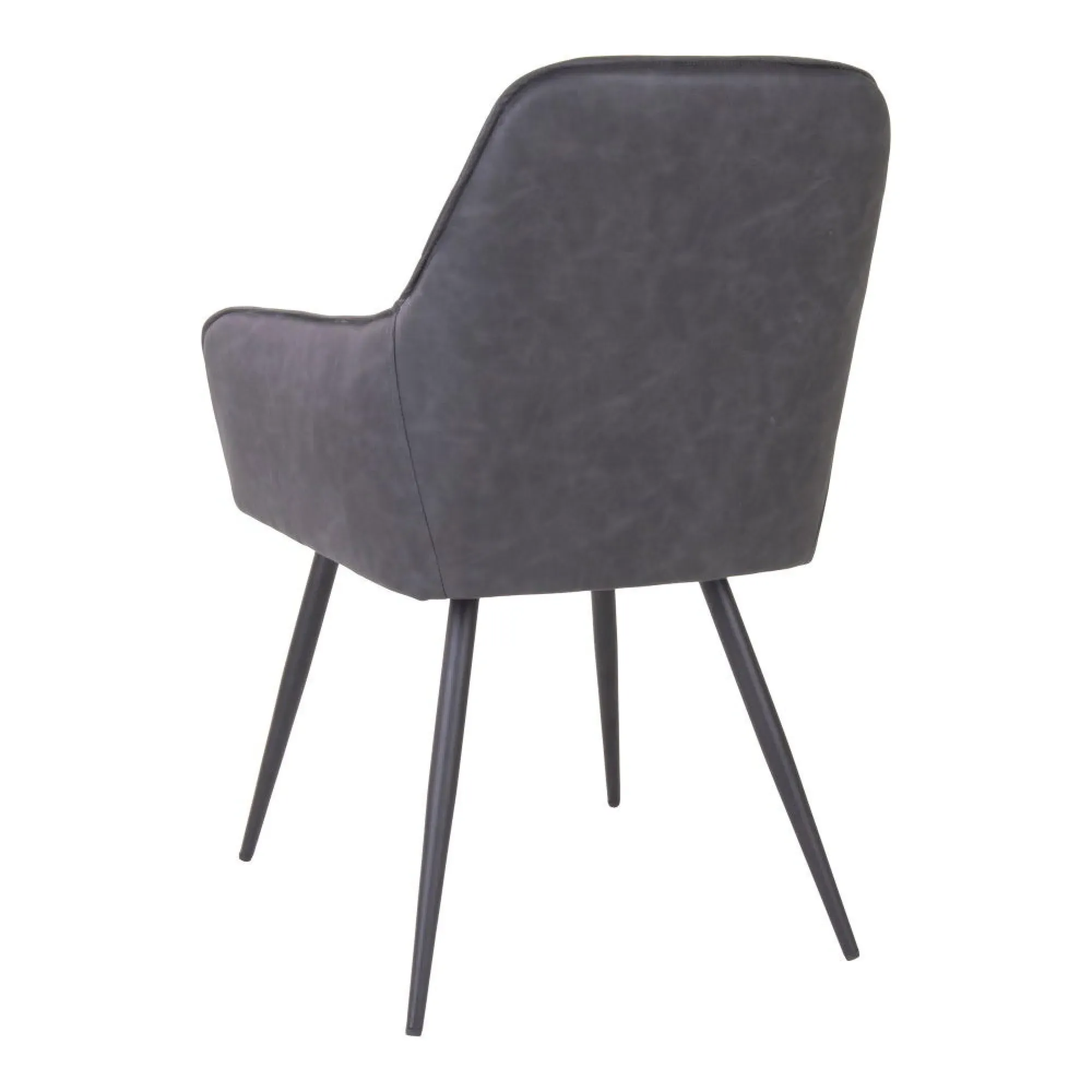 Harbo Dining Chair - Grey, Faux Leather
