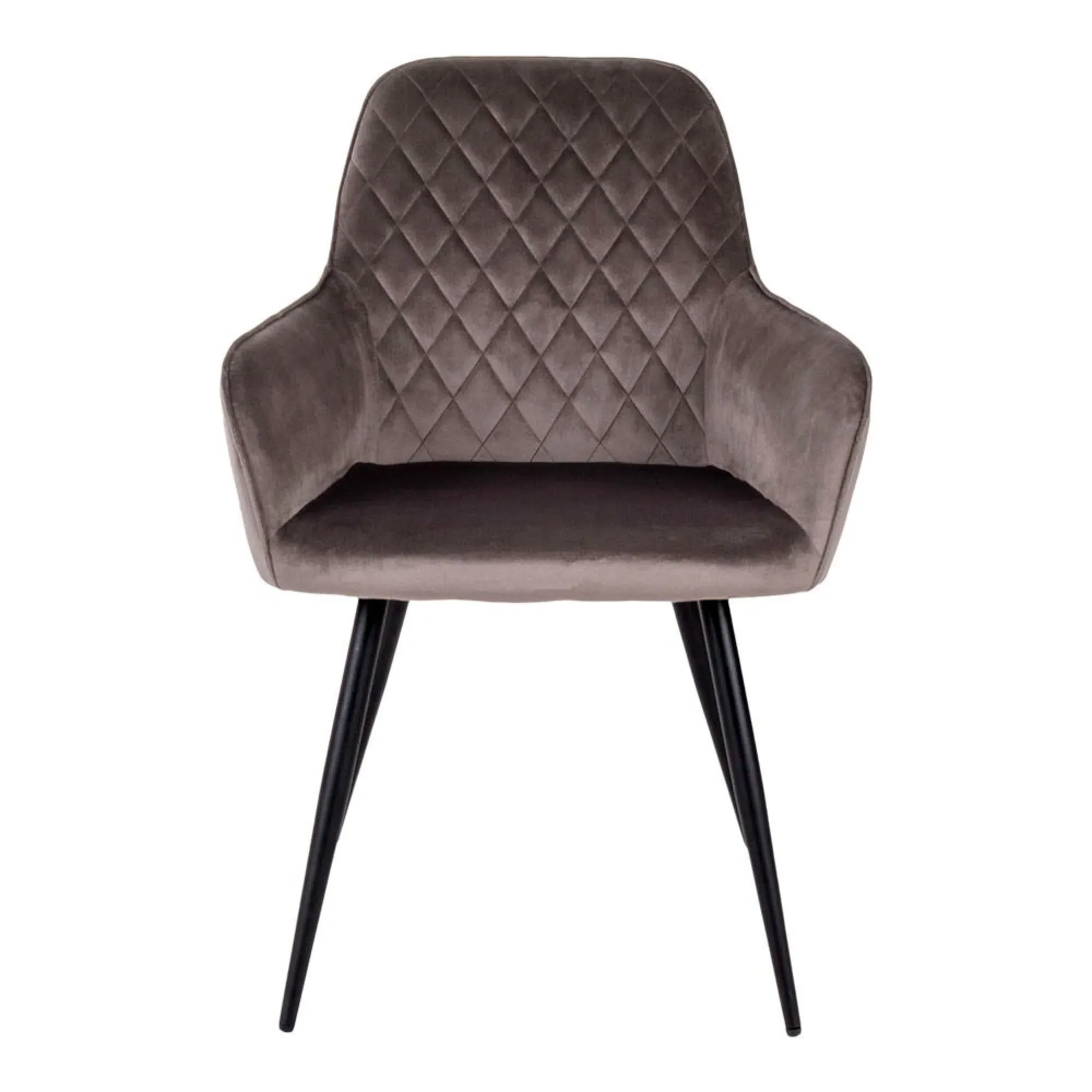 Harbo Dining Chair - Light Brown, Velvet