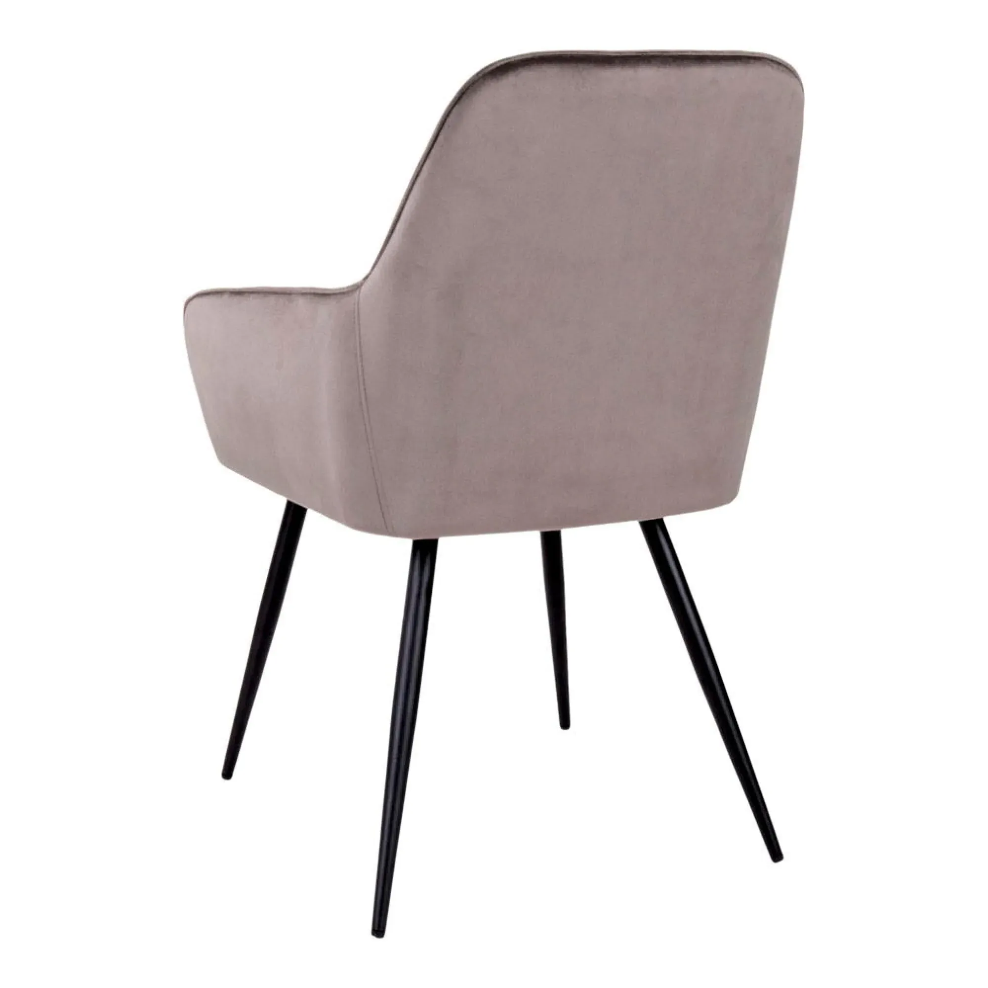 Harbo Dining Chair - Light Brown, Velvet