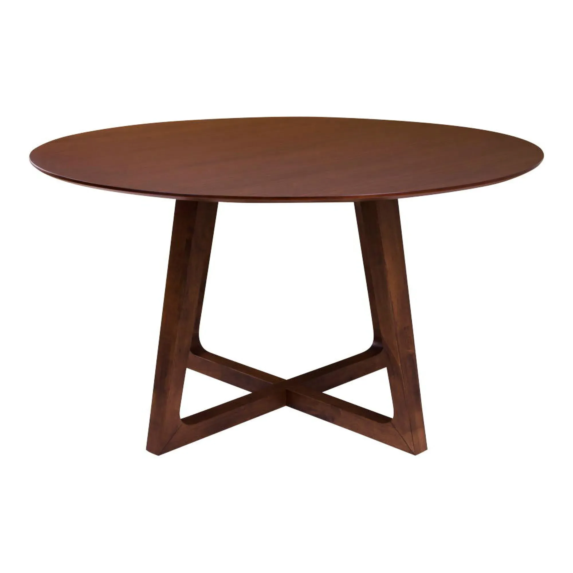 Hellerup 4-Seater Round Pedestal Dining Table - Walnut