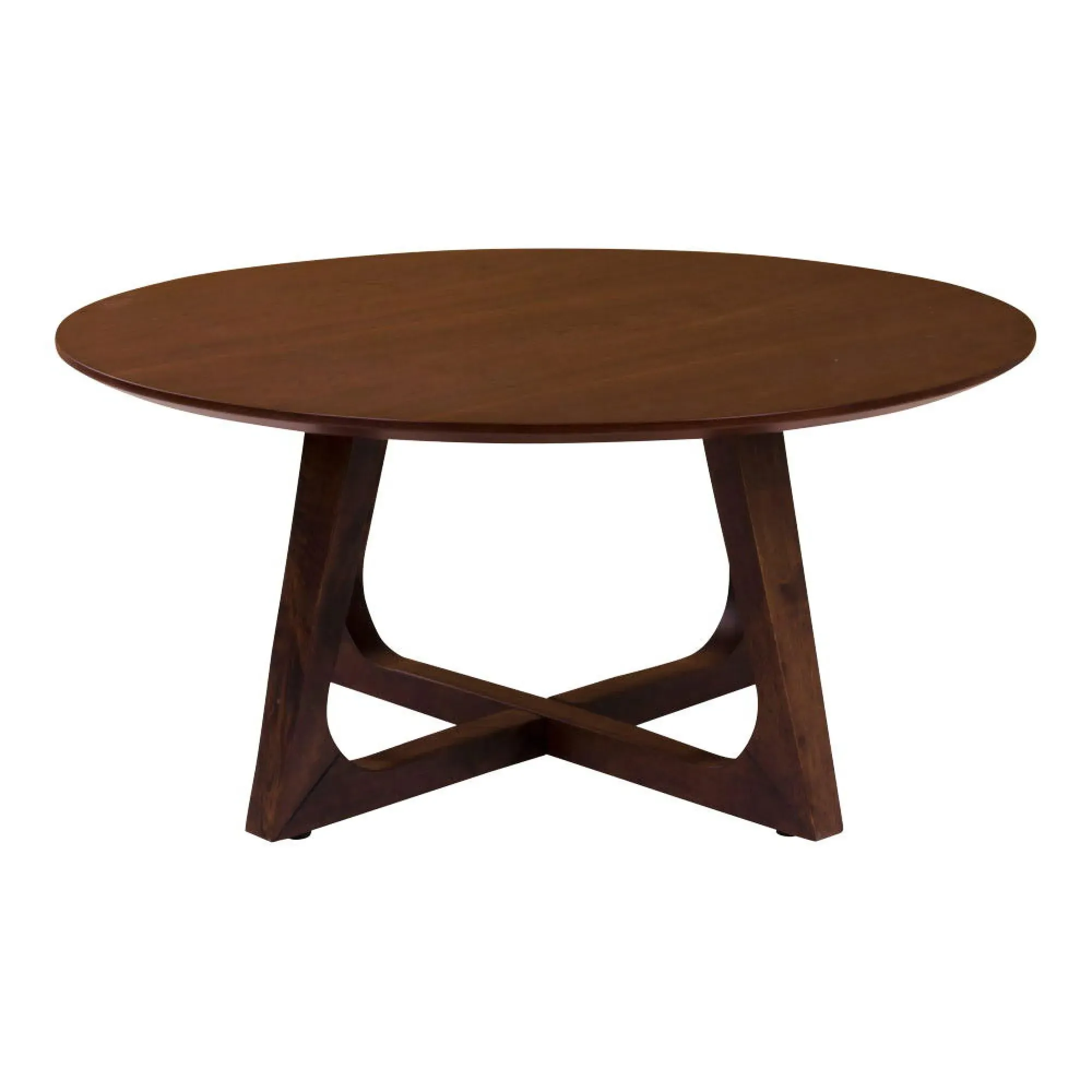 Hellerup Round Coffee Table - Brown, Walnut