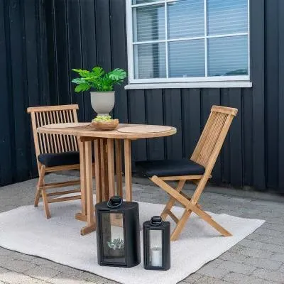 Huelva Oval Side Table - Natural, Teak image