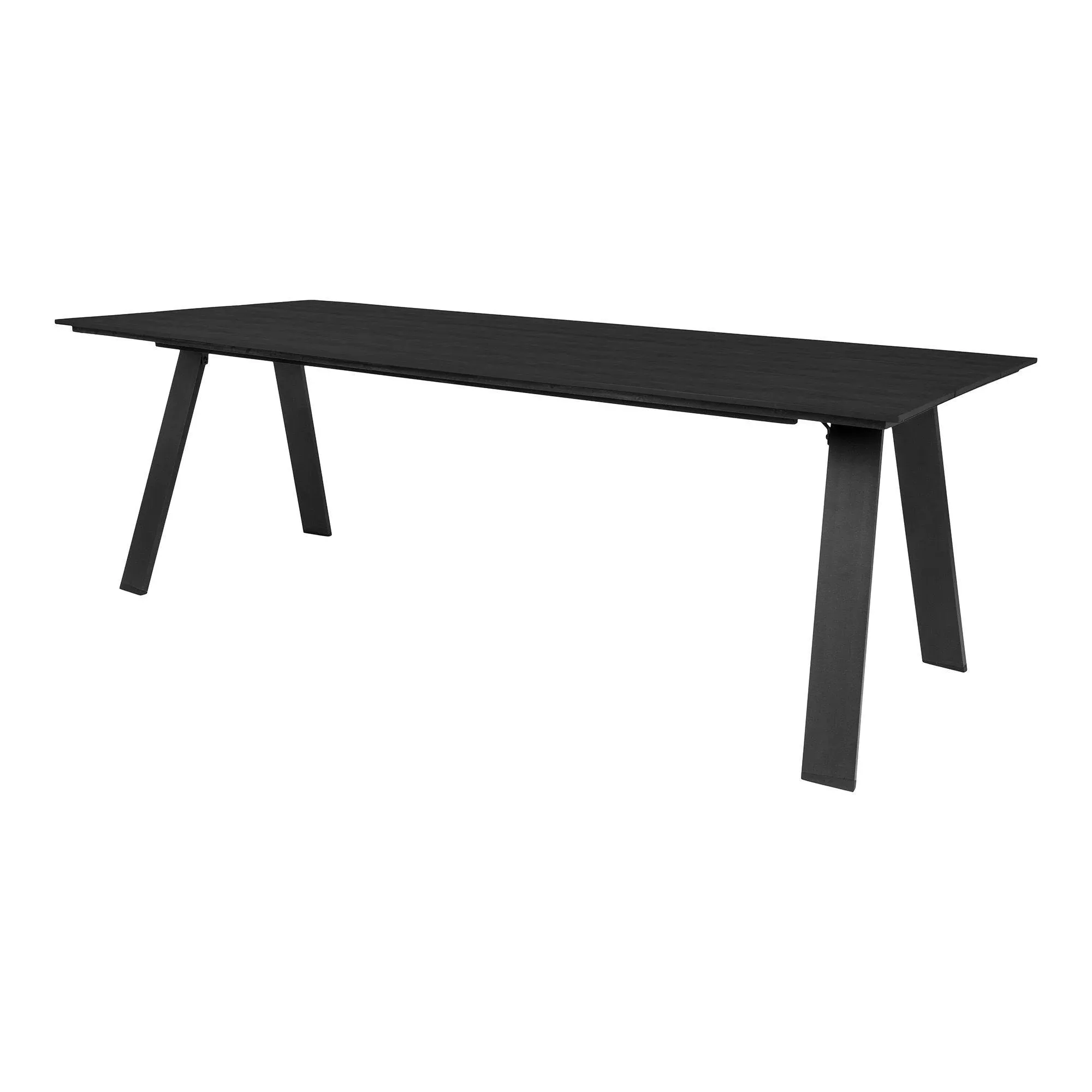 Huntley 8 Seater Dining Table - Black Metal