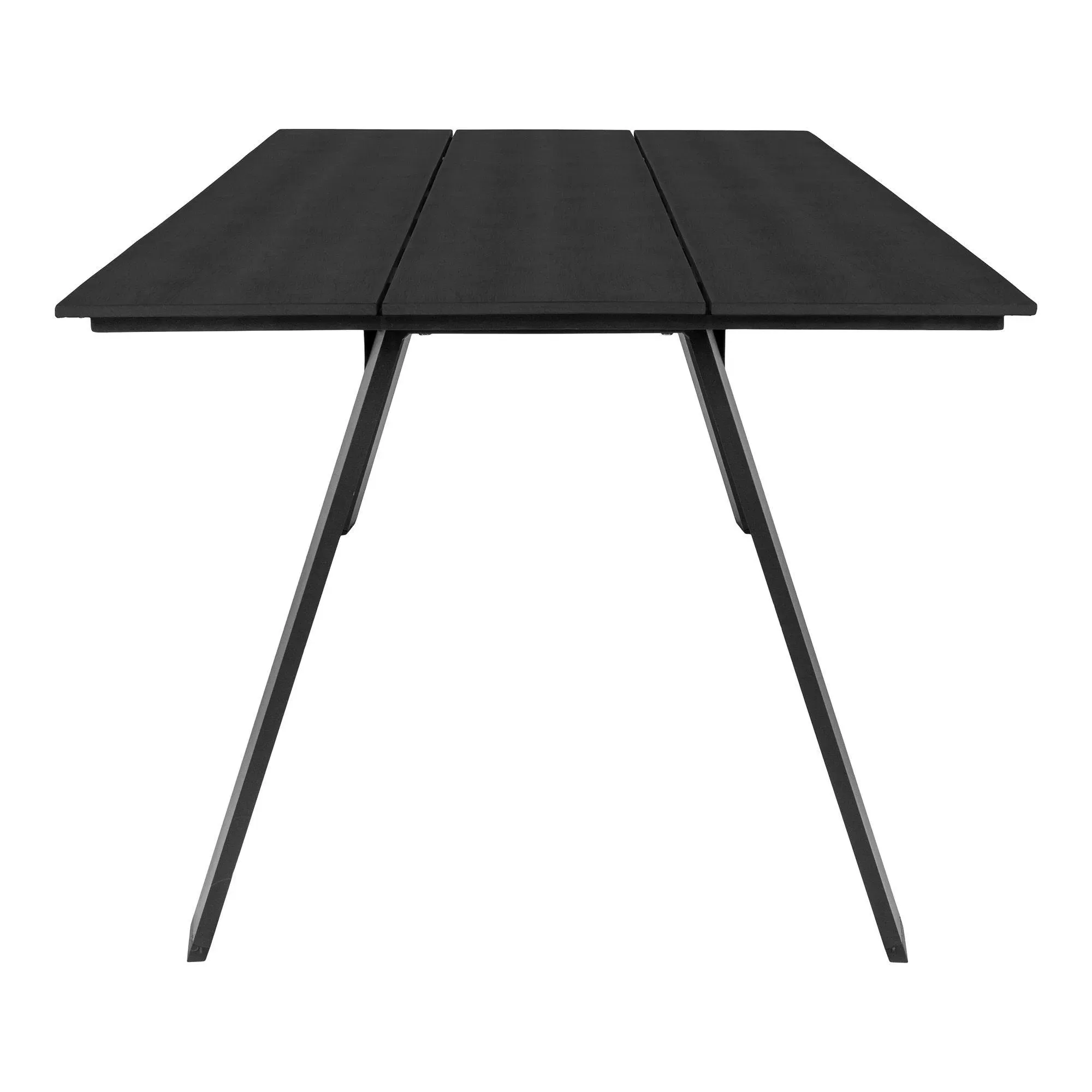 Huntley 8 Seater Dining Table - Black Metal