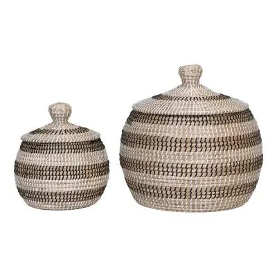 Ipoh Basket Set of 2 - Natural, Seagrass image