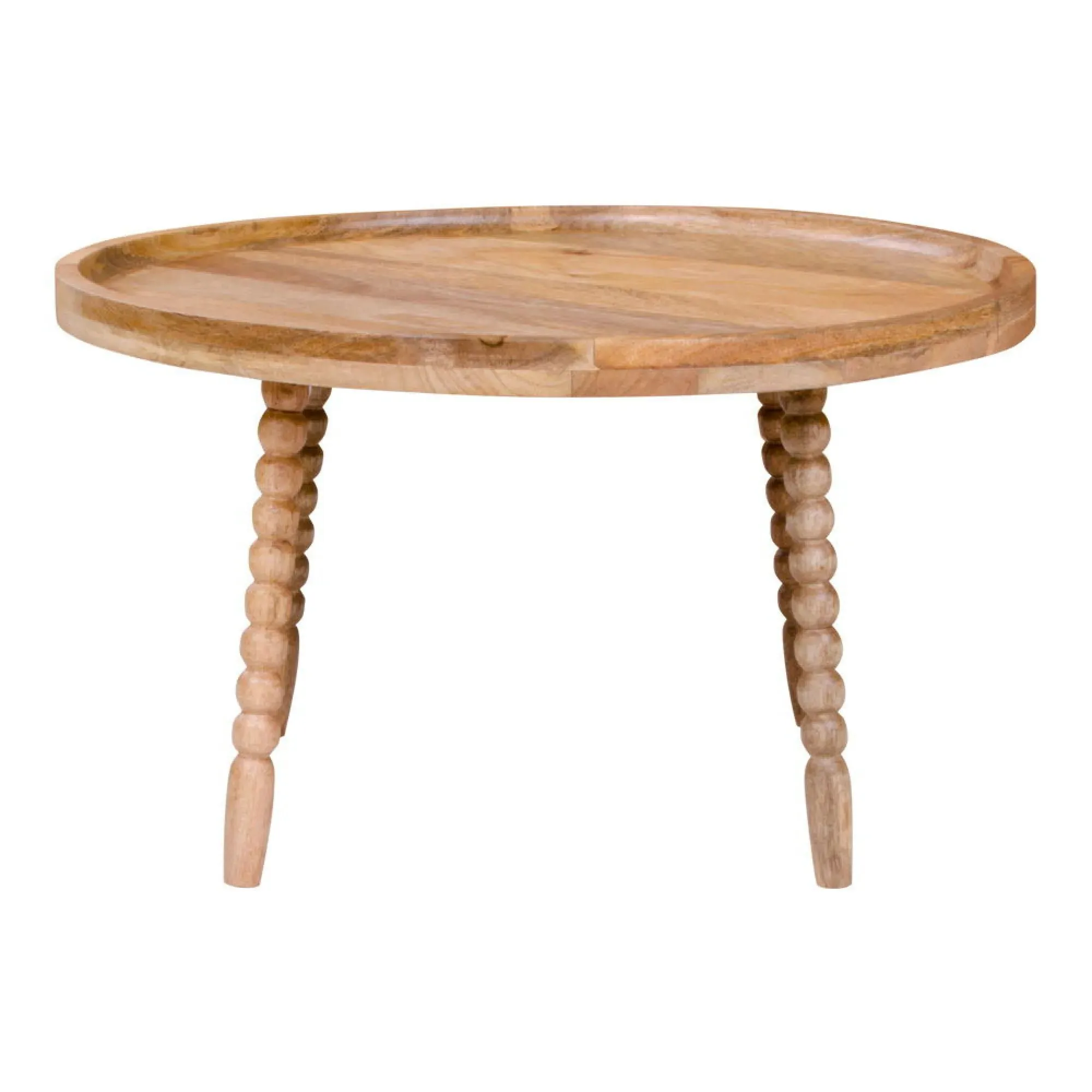 Jammu Round Coffee Table - Natural, Mango Wood