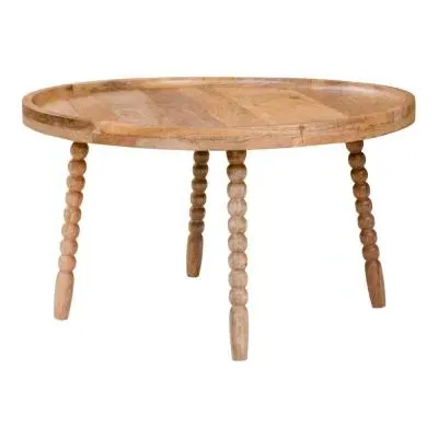 Jammu Round Coffee Table - Natural, Mango Wood image